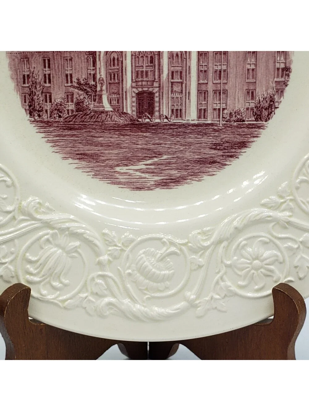 Vintage Wedgwood Virginia Military Inst. Plate Stonewall Jackson Arch. 1st. Ed